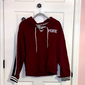 VS PINK- Lace Up Hoodie